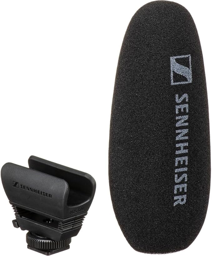 Sennheiser MKE 600 Shotgun Microphone Bundled with Universal Shockmount + 20-Feet XLR Microphone Cable + Microfiber Cleaning Cloth (4 Items) - Image 5