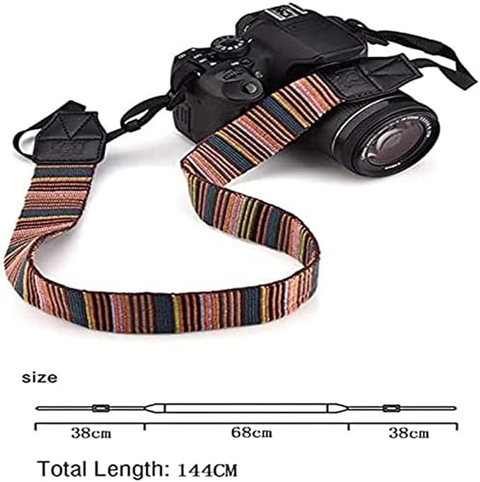 Camera Strap Bohemia Camera Neck Strap Shoulder Belt Strap for Compact Digital Camera, Mirrorless Camera, Small DSLR Camera, Instant Camera.(Multi) - Image 3