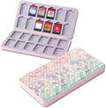 PERFECTSIGHT Switch Game Case Compatible with Nintendo OLED & Lite 24 Game Holder，Cute Switch Game Card Case Cartridge with 24 Slots Storage (Colorful Scale) by PERFECTSIGHT