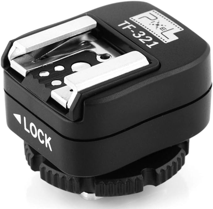 Pixel e-TTL Flash Hot Shoe Adapter with Extra PC Sync Port for Canon DSLRs and Flashguns by Pixel