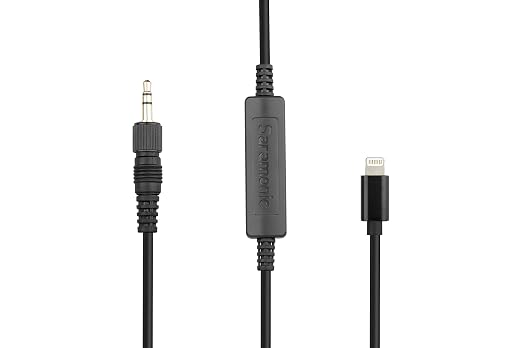 Saramonic LC-C35| Locking 1/8" TRS Male to Apple Lightning Output Cable for iPhone & iPad - Stereo and Mono for Wireless Microphone Recievers & More - Image 2