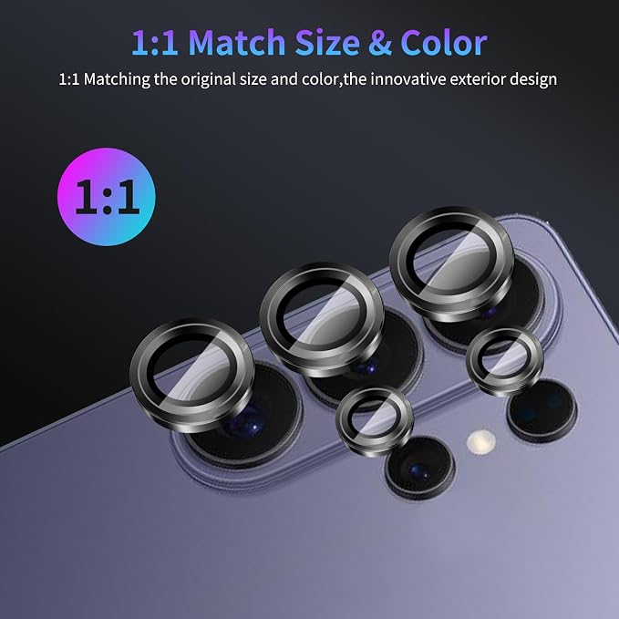 Camera Lens Protector for Samsung Galaxy S26 Ultra,1 Pack | Tempered Metal Glass Camera Cover Film,HD Clear,Anti-Scratch Lens Screen Protector Film,Case Friendly,Black Titanium - Image 5