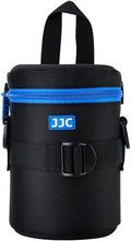 JJC Deluxe Lens Case Pouch Bag for Camera Lens Below 3.1" x 5.3"(D x L) | for Canon EF-S 17-55mm, EF 35mm f2, RF 85mm f2 Macro, Nikon AF-S 18-200mm/18-105mm/18-300mm/55-200mm Lens & More by JJC