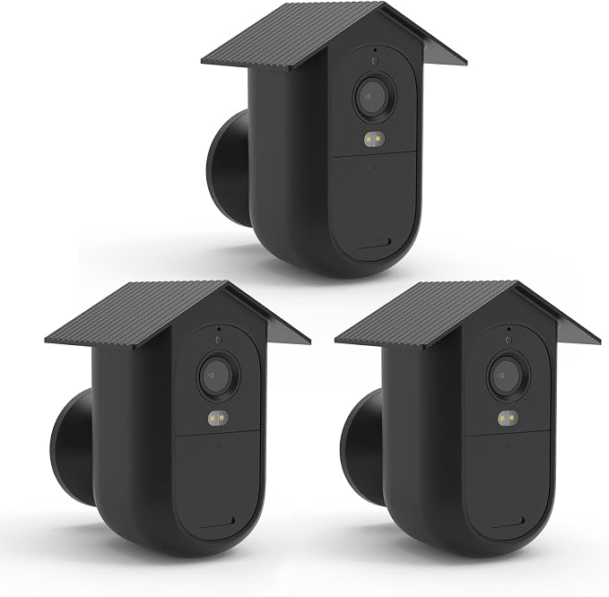 HOLACA Protective Silicone Skin for Arlo Essential Security Camera(2nd&3rd) | Anti-Scratch Cover - Extra Protection, 3 Pack-(Not for Essential XL Version) by HOLACA