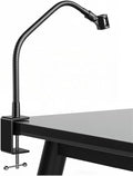 KC32 19-Inch Gooseneck Mic Stand, Heavy-Duty Desk Clamp for Podium | Flexible Arm Microphone Holder, Lectern Mount, 5/8-27 Thread, 3/8-16 Adapter, Mic Clip, Podcast, Pulpit, Studio, 2.8 lb Load by Angksorm