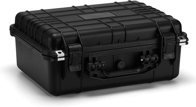 Mayouko 16" Waterproof Plastic Toolbox with Foam Insert, 16" x 13.2" x 7", IP67 Lockable Storage Box, Customizable Foam, Shockproof Hard Case Weatherproof Container, Protective Hard Camera Case by MAYOUKO
