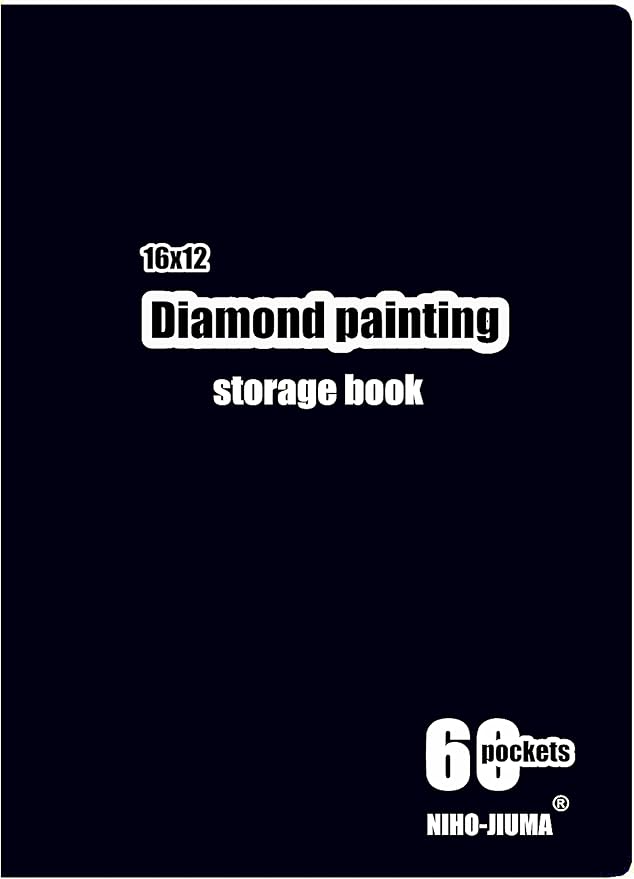 NIHO-JIUMA Diamond Art Portfolio - 60 Page | Storage Book for 12x16 inches / 30x40 cm Diamond Paintings | Gift for diamond art enthusiasts by DIAMONDPAINTINGSDIAMONDARTFRAMES%EF%BC%8CDIAMONDPAINTINGARTPORTFOLIOBOOK