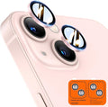 TOCOL Camera Lens Protector for iPhone 13 / iPhone 13 Mini Tempered Glass HD Individual Scratch Resistant Camera Cover Accessories Case Friendly 2 Pack（Light Pink） by TOCOL
