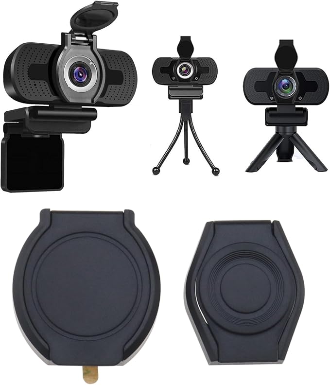 Create idea 6PCS Privacy Shutter Lens Caps Webcam Lens Cover Protective Caps Self-Adhesive Hood for Webcam Laptop Protecting Privacy and Security Black - Image 2