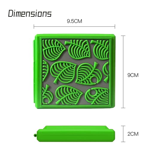 doepeBAE Game Card Case for Nintendo Switch,Portable Game Card Holder,Hard Shell Storage Case,Large Capacity Switch Card Organizer with 12 Card Slots (L Green) - Image 2