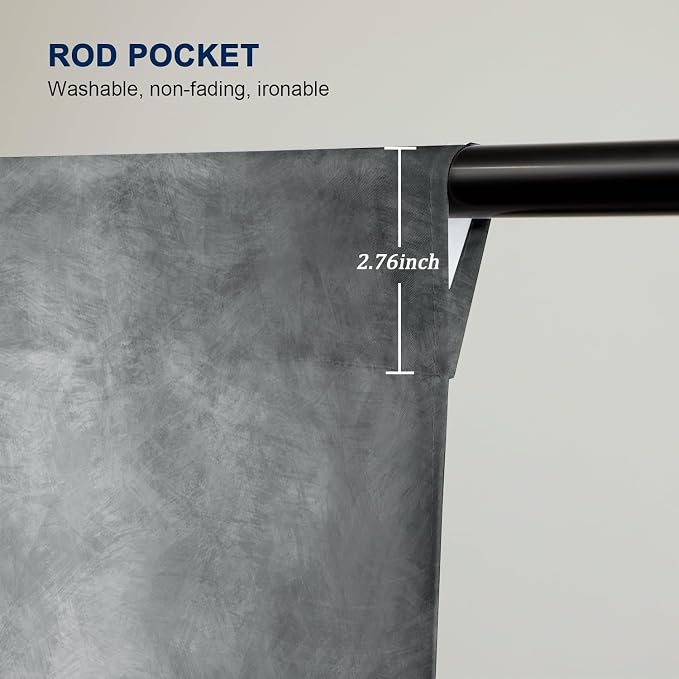 6x8ft Light Grey Professional Portrait Backdrop Abstract Textured Photography Backdrops for Picture and Headshot Vintage Gray Photo Backdrop Parties Video Studio Backdrops - Image 5