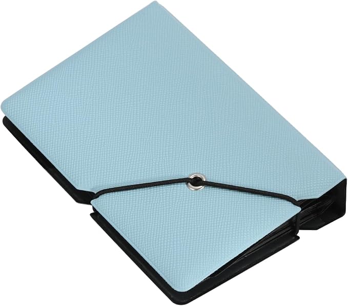 2x3 Instax Mini Photo Album, 28 Pockets. Sky Blue, 2PK | Portable Wallet Size Album Stores 2x3 inch Instant Photos. Fits Polaroid, Instax Mini, Kodak Mini Prints and Zink. - Image 4
