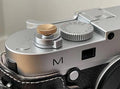 Lf-B Shutter Release Button Compatible with Fujifilm Canon Nikon | Soft Camera Shutter Button, Metal Brass Knurled Concave, for Leica, Hasselblad, Rolleiflex, Fuji by Unknown