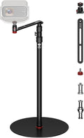 IFOOTAGE RB-A400-Pe Projector Stand with Round Base Monopod | 79" Heavy Duty Camera & Light Stand, 22lb Load Capacity, Space Saving Floor Stand with 1/4" & 3/8" Mount for Projector by IFOOTAGE