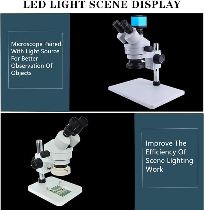 TreochtFUN Microscope Light 144 Led Ring Illuminator Beads | Microscope Lighting with Industry Power Adapter For Eg-sm Microscope Eyepiece Eyeshields Or Eye-guards(White) - Image 3