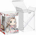Protector Cases Compatible with Funko, 100 Count Fit 4" Collectible Figures | Stackable Storage, Clear Display Box with Protective Film, 100 Count by Sooez