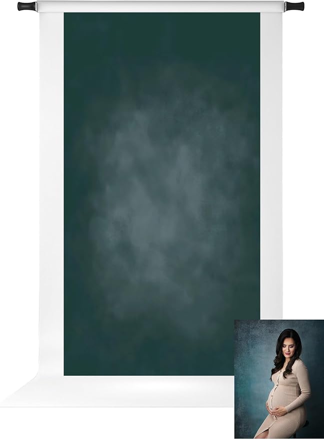 Kate Dark Green Photography Backdrops Abstract Photo Backdrop Poratrait Background for Photoshoot, 10x20ft by KateBackdropforPhotography