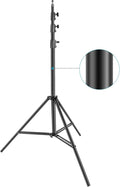 NEEWER Heavy Duty Light Stand, 13ft/4m Adjustable Metal C Stand, Black | Photography Tripod, Spring Cushion, 1/4" Screw, for Studio LED Continuous Light Background Flash Strobe, Max Load 22lb/10kg by Neewer