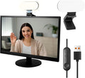 Video Conference Lighting & Computer Light – USB LED Panel for Laptop & Desktop, Plug-and-Play Webcam Light for Zoom, Teams, Streaming & Remote Work, 3 Color Modes & 10 Brightness Levels by GLOUEN