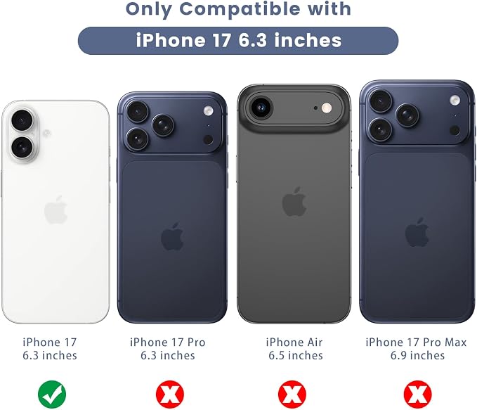 Maxdara for iPhone 17 Screen Protector (6.3 inches) | iPhone 17 Back Screen Protector and Front Screen Protector with Camera Protector, 9H Hardness - Image 2