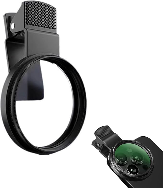Wlizyzfhy 52mm Clip-on CPL Phone Camera Lens Filter | Universal CPL Filter Compatible with Smartphones, HD Polarizing Phone Lens to Reduce Glare Enhance Colors for Photos by Unknown