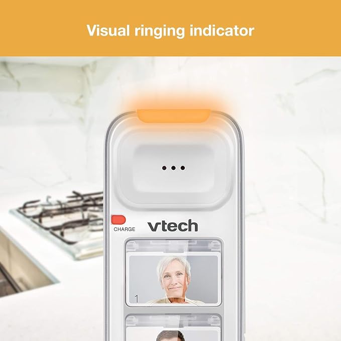 VTech SN5307 Amplified Photo Dial Additional Handset | Big Buttons, Large Display, 4 Photo Speed Dials, For SN5127 & SN5147 Senior Phones - Image 4