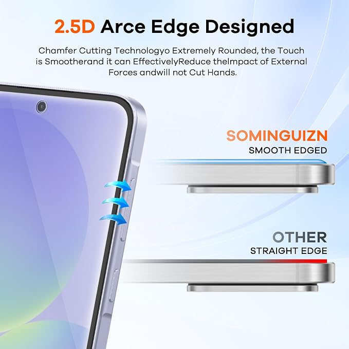 4+4 for Samsung Galaxy A36 5G Screen Protector Camera Lens Protector | 9H Tempered Glass Cell Phone Protector - Image 5