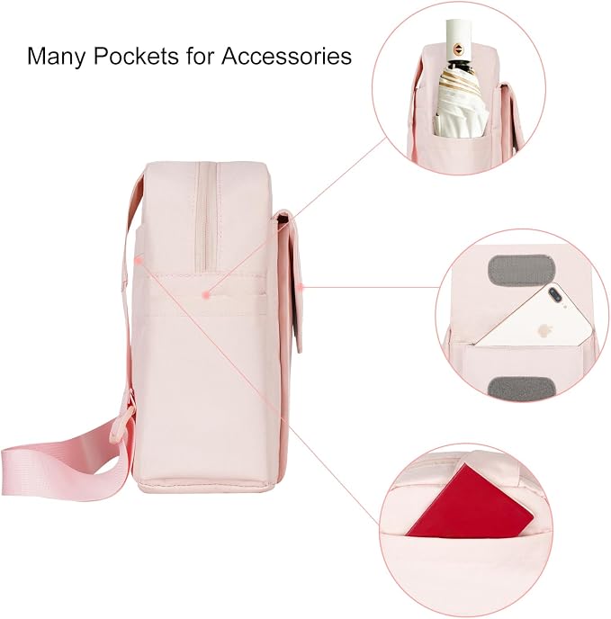 TULLIO Women Camera Bag, Small Lightweight Camera Sling Bag Waterproof DSLR/Mirrorless Crossbody Case with Rain Cover Everyday Shoulder Photgraphy Bag for Photographers - Image 4