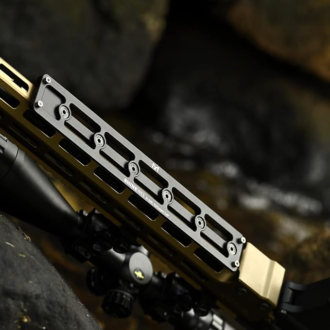 SHINEWEE Arca Dovetail Rail for M-LOK System – Quick-Release Tripod Mount Adapter | Compatible with Arca-Swiss/RRS Standards | Lightweight Aluminum Hunting Accessory | 6-Slot Interface - Image 9