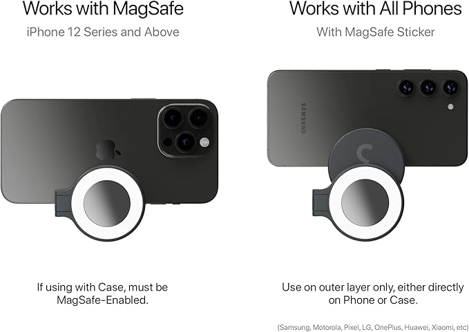 ShiftCam SnapGrip Essential – Magnetic Phone Camera Grip with Wireless Shutter Button & Tabletop Dock – Compatible with iPhone & Android (Stone) - Image 6