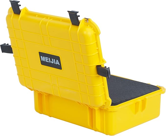 MEIJIA All Weather IP67 Waterproof Hard Camera Case,Hard Protective Case,Hard Case with Customizable Foam,Fit Use of Drones,Camera,Equipments,Pistols(Yellow,19.78x15.77x7.41inches) - Image 3