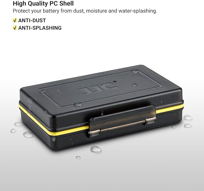 JJC Camera Battery Memory Card Case, SD Micro SD TF MSD XQD Card and Battery Holder Storage Organizer for Canon Nikon Sony Fujifilm Olympus,Water-Resistant & Shockproof - Image 3