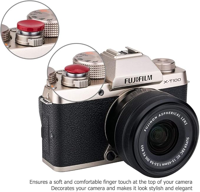 2X Camera Shutter Button Cap for Sony A7R VI A7V ZV-E10 II ZV1 A6700 & More | DARK RED,for A7RVI A7V A7 V A7CR A7CII A6600 A6500 A6400 A6300 A7SIII A7II RX100 Series G7X Mark III II Shutter Button Cap - Image 3