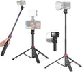 VIJIM MT-79 Extendable Photography Light Stand, 81" Portable Adjustable Light Tripod with 1/4" Screw, 360° Ball Head Camera Phone Tripod for Continute Output Lighting, Webcams, Cameras,for Pocket3 | Extendable Photography Tripod Stand With 180° Adjusta... by VIJIM