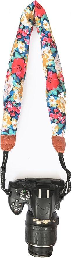 Alled Camera Neck Shoulder Belt Strap, Chevron Scarf Vintage Print Soft Coloful Camera Straps for Women/Men for DSLR/SLR/Nikon/Canon/Sony/Olympus/Samsung/Pentax ETC - Image 3
