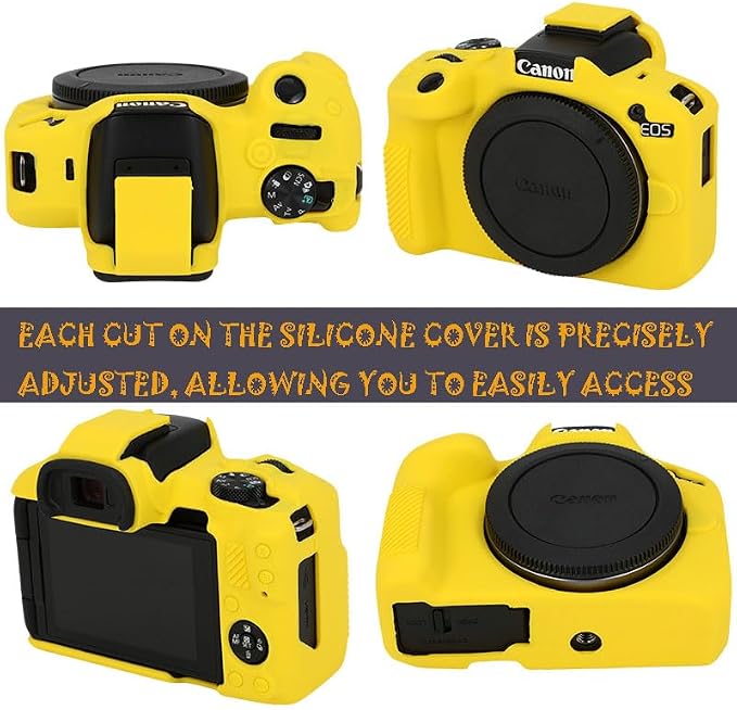 Case for R50, R50 Camera Silicone Protective Case, Lightweight, Anti-Scratch Slim Fit Soft Skin, R50 Accessories - Yellow - Image 2