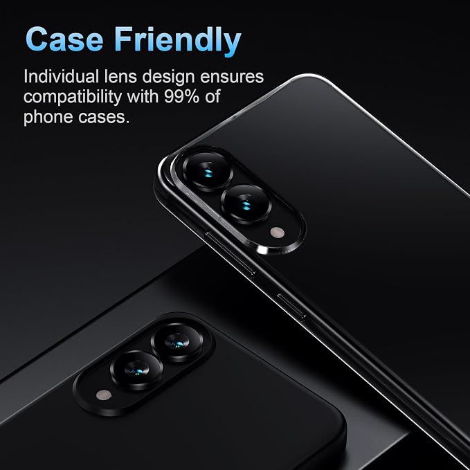 Korecase for Galaxy S25 Edge Camera Lens Protector, 9H Tempered Glass Anti Scratch Camera Screen Protector Film Shcokproof Metal Ring Lens Protector for Samsung S25 Edge,Clear - Image 6