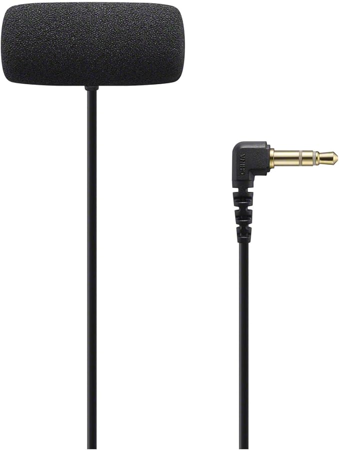 Sony Compact Stereo Lavalier Microphone ECMLV1,Black, Small | Small - Image 2