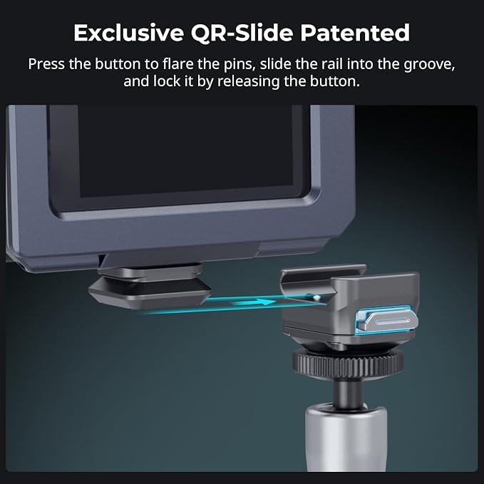SmallRig HawkLock H21 QR Mount Plate Dual-Directio NATO Rail | Anti-Deflection 1/4"-20 Screw, holds up to 11lb for cameras, monitors, action cameras - Image 2