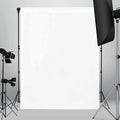 5x7ft White Backdrop for Photography, Pocket Design Photo Booth Background for Portrait Photoshoot, Party Decorations and Video Studio Background, White Backdrop Curtain for Soft Fabric Drapes by Naykaly