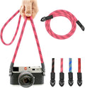 Camera Strap Vintage 100cm Nylon Climbing Rope Camera Neck Shoulder Strap for Micro Single and DSLR Camera (Pink) by Eorefo
