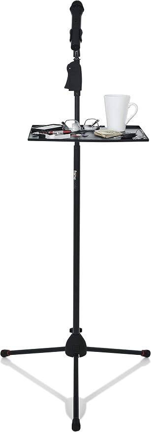 Gator Frameworks 11 x 15" Mic Stand Utility Shelf (GFW-SHELF1115) | Clamps to Most Microphone Stands, 10 lb. Weight Capcity, Keeps Accessories within Reach - Image 7