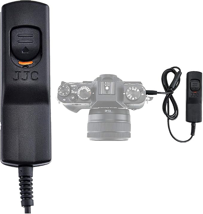 Cable Wired Shutter Release Remote Control for Fujifilm X-T30 III X-M5 X100VI X-H2 X-H2S XT5 XT4 XT3 XT30II XT20 XT10 XT100 XPro3 X-E5 XA10 X100V X100F GFX100RF GFX100S GFX100 GFX50SII Replace RR-100 by JJC
