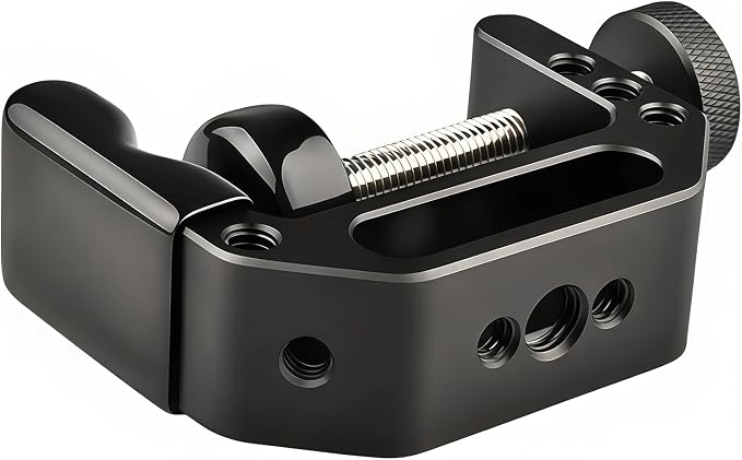 C Clamp Camera Mount with 1/4’’ and 3/8’’ Threaded Holes - 4.5cm Jaw Opening - Max Load 2kg - 2 Pack - Image 9