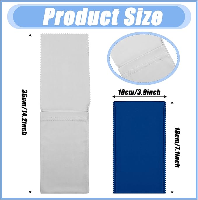 Yunsailing 12 Pcs Eyeglass Cleaning Cloth Case Soft Colorful Glasses Pouch Works as Glasses Case and Cleaning Cloth Microfiber Pocket for Eyeglasses Sunglasses Watch Jewelry Smartphone - Image 2