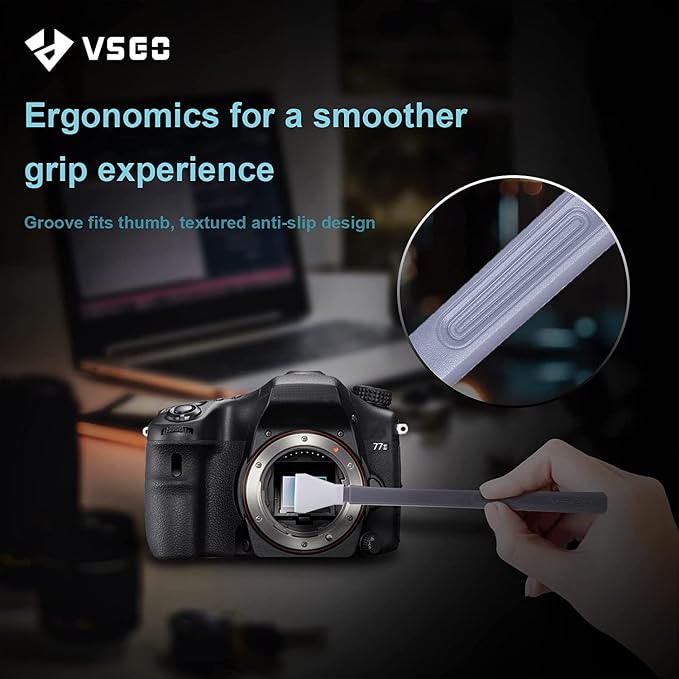 VSGO APS-C Sensor Cleaning Kit | for Nikon Sony Canon DSLR Camera Cleaning, 12Pcs 16mm Sensor Cleaning Swabs & 10ml Sensor Cleaner, VS-S02-12 - Image 7