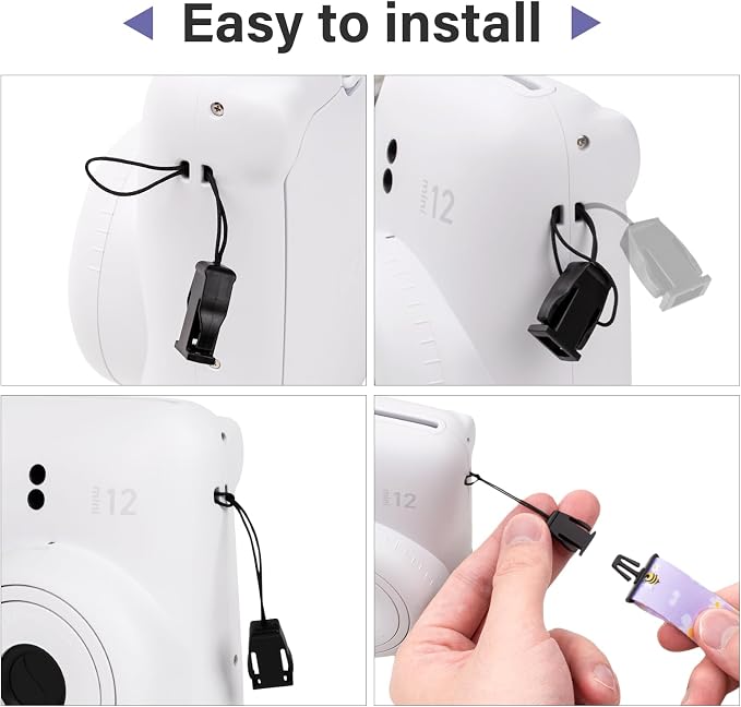 VOVMOEYA Camera Strap,Cute Camera Lanyard Neck Strap,iPad Strap,Cute Camera Strap for Fujifilm mini Camera Kodak Smile + Smile plus,purple - Image 4