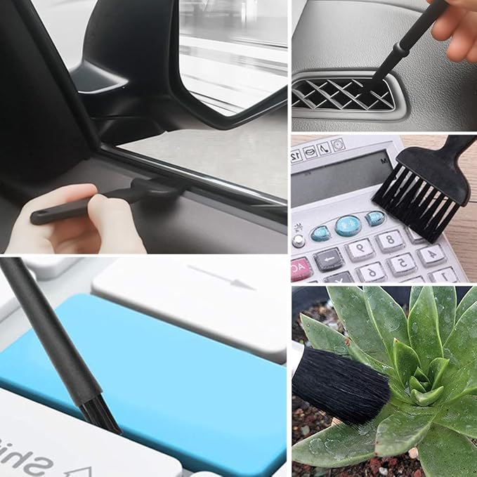 9 in 1 Anti Static Brush Computer Cleaning Kit for Keyboard PC Laptop | 9 nylon anti-static brushes for cleaning keyboards, PCs cameras and electronics without scratching delicate surfaces - Image 7