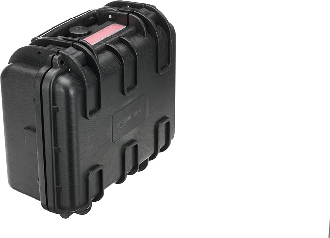 Amazon Basics Hard Camera Case, Small, Black, Solid, 12"L x 11"W x 6"H - Image 9
