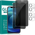 [2+2 Pack Privacy Screen Protector for iPhone 12 Mini with Camera Lens Protector, 5.4 Inch Tempered Full Screen Glass Accessories, Anti-Spy, Bubble Free, Case Friendly by AVOAR